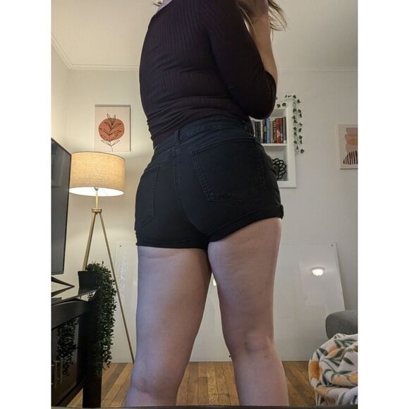 Black Shorts Womens size 11 / 30 So Kohl's - Picture 7 of 10